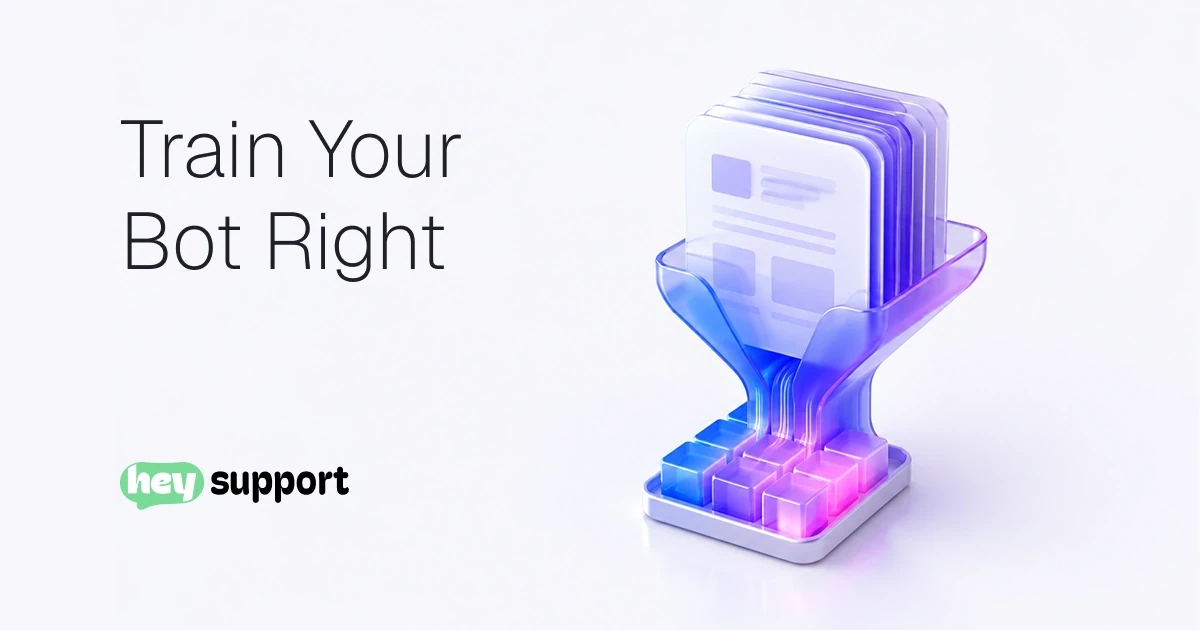 Train Your Bot Right - website pages funnelling down into indexed chunks